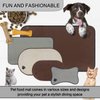 Sinland Microfiber Pet Bowl Mat Dish Drying Mat with Anti-Skid Backing 14.2Inch x 24Inch Grey