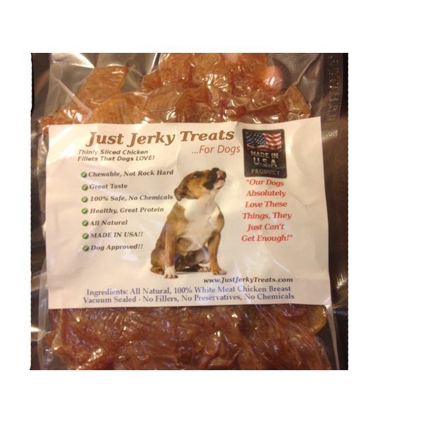 All Natural Chicken Jerky Dog Treats - Real Chicken. Made in USA. No Chemicals.