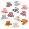 Claw Jaw Clips 12PCS Small for Thin Hair Styling Accessories Classic Clamp for Women Girls (Sequins)