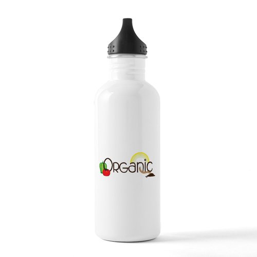 CafePress Organic Food Stainless Water Bottle 1 1.0L (34 oz) Stainless Steel Water Bottle