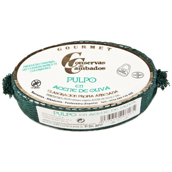 CONSERVAS DE CAMBADOS Octopus In Olive Oil, 111 GR