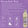 BIBLE N Beautyoils Cleanse Me With Hyssop Natural Hair and Body Wash, Organic Hyssop Infused Shampoo and Body Wash for Nourishing and Refreshing Hair and Body Cleansing (Lavender and Chamomile)