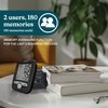 HoMedics Upper Arm Blood Pressure Monitor, Automatic BP Monitor with Easy One-Touch Operation, Stores up to 180 Readings (90 Per User), Includes One Blood Pressure Cuff and 4 AAA 1.5v Batteries
