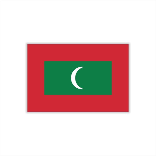 Womaha 30 Temporary Maldives Flag Tattoos Fans Face Tattoo Stickers for Adults Kids Group Activity Props