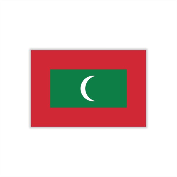 Womaha 30 Temporary Maldives Flag Tattoos Fans Face Tattoo Stickers for Adults Kids Group Activity Props