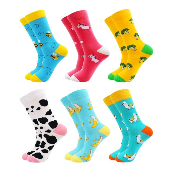 TOEJYJ Women Fun Socks, Colorful Crazy Cool Funny Socks, Pattern Funky Novelty Socks Size 9-11, gift for women
