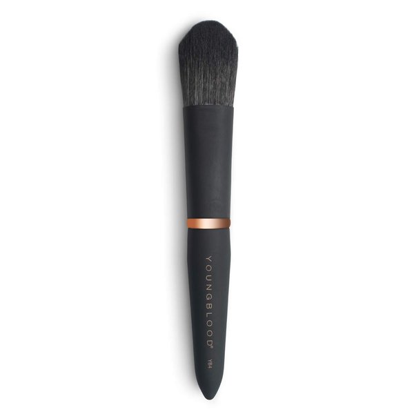 Youngblood Clean Luxury Cosmetics Luxe Foundation and Face Brushes | Liquid, Powder Foundation Brush Concealer Brush Highlight and Contour Brush | Vegan, Cruelty-Free (YB4 Foundation Brush)