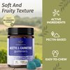 HERBAMAMA Acetyl L-Carnitine Energy Gummies - 1500 mg ALCAR Energy Support Supplements for Women and Men - Vegan, Gelatin-Free, Non-GMO - 60 Blueberry-Flavored Chews