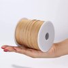 Whaline 229 Yards Raffia Paper Ribbon Christmas Kraft Craft Packing Paper Twine for Festival Gifts, DIY Decoration and Weaving, 1/4 inch Width
