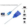 DTECH 6 Feet USB to RS232 DB9 Female Serial Adapter Cable Windows 11 10 8 7 Mac Linux Serial to USB 2.0 (PL2303 Chip)
