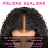 ISEE M-Cap Kinky Curly Wear Go Glueless Wigs Human Hair Pre Plucked Pre Cut Bleached Knots 9x6 HD Lace Glueless Human Hair Wigs For Women 24 Inch