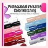 MEFA 19 Pcs Gel Nail Polish Kit with U V Light, 12 Colors All Seasons Soak Off Gel Polish Nail Set with Glossy Base Top Coat Essential Manicure Tools Beginners Salon Nails Art DIY