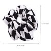 2 Pcs Black and White Checkered Hair Rope Seamless Hair Ties Hair Scrunchies for Women's Hair Stretchy Hair Ties Hair Ropes Checkered Claw Clip Hair Scrunchies Hair Rings