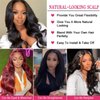 msVenus U Part Wig Body Wave Human Hair Wigs for Black Women Gulueless Half Wig Upgraded 1x4 U Shape Clip in Wigs 150% Density Natural Color 26inch …