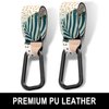 Gukeniu Baby Stroller Hooks for Hanging Bags, Universal Stroller Clips Stroller Accessories Hook Mommy Hook for Stroller, Diaper Bag, Shopping Bag, Purse, Backpack (Abstract Leaf, 2 Pack)