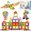 Assark Magnetic Tiles, 98pcs Magnetic Blocks Set Magnet Toys with 2 Cars, Kids Magnetic Building Blocks Set for 3 4 5 6 7 8+ Year Old Boys Girls, STEM Preschool Toys for Gift