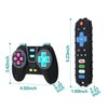 PRONY Silicone Remote Control and Game Controller Teething Toys for Baby 3 Months and Up,Sensory Teether Toys for Toddler Boy and Girl