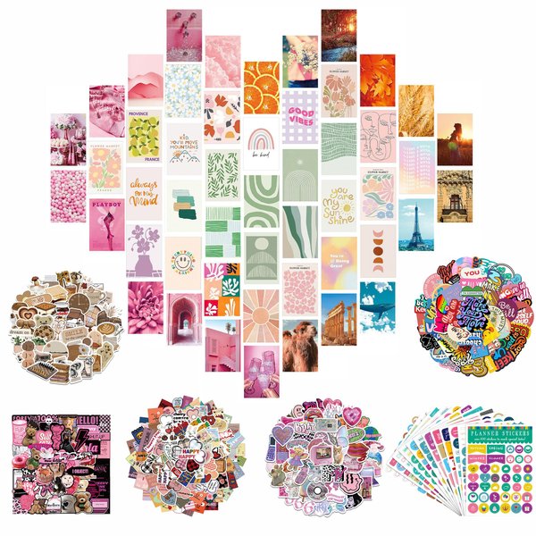 Yowamho Wall Collage Kit for Teen & Tween Girl - Arts and Crafts Kit for Age 10 11 12 13 14 15 Years Old - Room Decor for Teen & Tween Girl, Trendy Birthday Holiday Stuff.