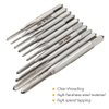 Saipe 10pcs Micro Taps Bit Small Hand Screw Thread Taps M1-M3.5 HSS Mini Metric Plug Tap Screw Tap Drill Tap Drill Set Tapping tool with Adjustable Tap Wrench 1/16-1/4''