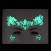 Glow In The Dark Face Jewels Face Gems Stick On Face Stickers Mermaid Rave Accessories Face Rhinestone Makeup Luminous Face Crystals Body Glitter For Women Christmas Festival (Tp346 Wing)