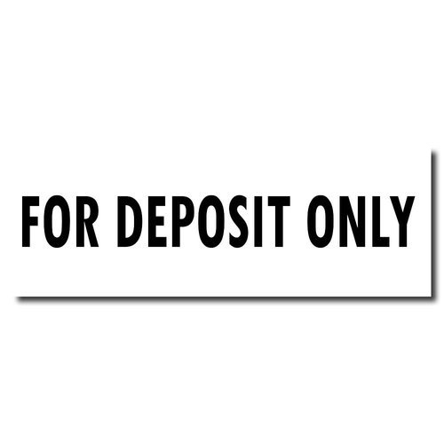 Accounting Stamp - for Deposit Only Rubber Stamp with Durable Wood Handle, Ideal for Audit Clerks, 1/2 x 1-1/2, Imprint for Efficient Banking Transactions, Essential Office Supply, Easy to Use