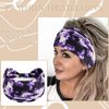 STGDAK Boho Hair Bands for Women's Fashion Wide Hair Headband Hair Bandana Elastic Yoga Running Sports Knotted Headband Non Slip Head Wraps Hair Accessories for Women Girls 4Pcs