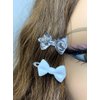 Tara Girls Self Hinge Plastic Bow Hair Barrettes 20 Pieces Selection (Clear)