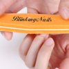 Nail Buffer Block for Nail Art Care Double Sides Design 100/180 Grit, Buffer for Acrylic Nails Professional Manicure Nail Tools Color Orange Pack of 10pcs