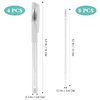 Eyebrow Mapping Pen Microblading Eyebrow Pen Microblading Pen Skin Marker Pen Eyebrow Makeup Position Mapping Mark Tools for Eyebrow Lip Skin Artists Marking Pen (4 pens + 8 replacement refills)