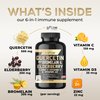 Quercetin with Vitamin C and Zinc - Quercetin 500mg - Quercetin with Bromelain - Zinc Quercetin - 120 Veggie Caps - Elderberry with zinc and Vitamin c for Adults (Non-GMO, Vegan) 4 Months Supply