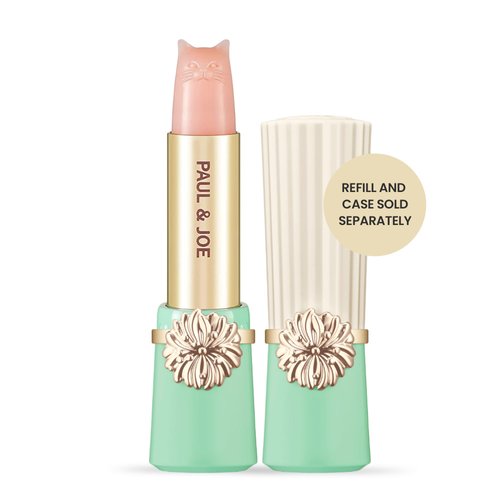Paul & Joe Treatment Lipstick Refill Only, Case Sold Separately, Cat-Shaped Light Pink Lipstick for Lip Care & Repair, Lip Moisturizer with Collagen and Orange Honey, 401 Treatment Lipstick, 0.09 oz
