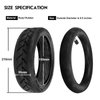 8.5 Inch Electric Scooter Replacement Tire & Inner Tubes, 50/75-6.1 Compatible for Gotrax Gxl V2/Xiaomi M365/Pro/1S, 8 1/2X2 Rubber Tyre & Air Inner Tube Set (Straight Valve Stem) (1 Set)