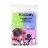 Honbay 4PCS 6 Compartments Waterproof Plastic Pill Organizer Box Case for Daily or Travel Use