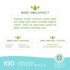 Organyc 100% Organic Cotton Balls for Sensitive Skin, 100 Count
