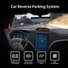 Car Reverse Parking Radar System with 8 Parking Sensors Distance Detection + LED Distance Display + Sound Warning (Blue Color)