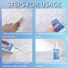 Mold Remover Gel, Household Mold Cleaner for Washing Machine, Refrigerator Strips, Grout Cleaner Best for Home Sink, Kitchen, Showers