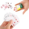 AHQiZFX 3 Decks Mini Playing Cards, Small Playing Cards Tiny Cards Deck Miniature Traveling Poker Deck Cards Great Novelty Gift for Party Game Supply 2 x 1.5 Inch(Yellow)