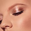 YMH BEAUTE Single Eyeshadow Compact, Shimmer Glitter Metallic Warm Eye Shadow and Highlighter - Long Lasting, Blendable, Vegan, Cruelty-free Cream Eyeshadow - Rose Gold Brown Silver Sparkle