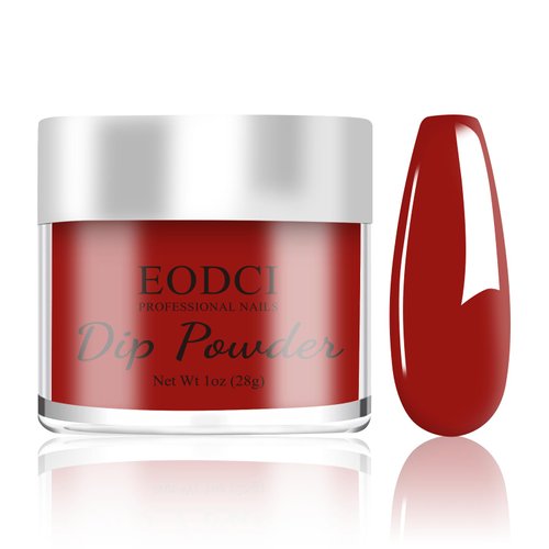 28g Dip Powder - Dark Red Color Nail Dipping Powder French Powder Pro Collection System Nail Art Starter Manicure Salon Home DIY for Girls Women Long-Lasting