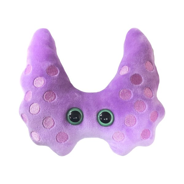 GIANTmicrobes Thyroid Plush, Thyroid Stuffed Animal, Thyroid Surgery Recovery Gifts, Lupus Gifts, Thyroid Cancer Awareness, Endocrinologist Gift, Endocrinology Gift, Thyroidectomy, Hypothyroid Gift