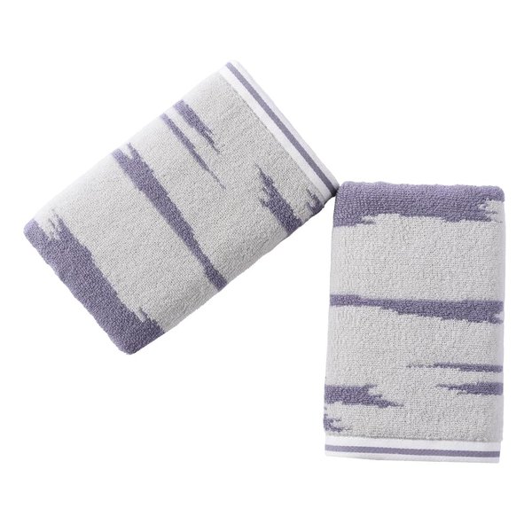 sense gnosis Blue Hand Towels Set of 2 Cloud Pattern 100% Cotton Absorbent Soft Hand Towels for Bathroom 13 x 29 Inch