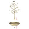 INVIKTUS Silver Birds Tree Jewelry Stand Display Earring Necklace Holder Organizer Rack Tower