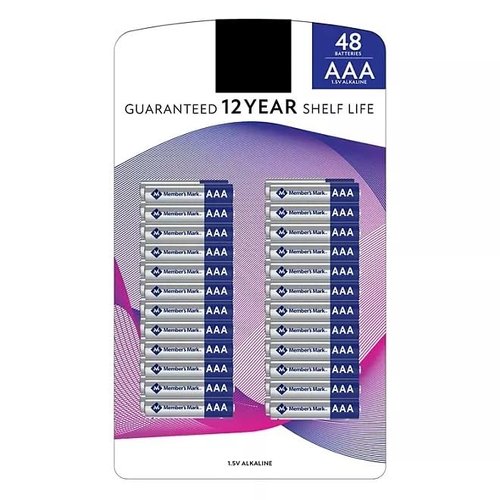AAA Alkaline Batteries, 48 Pack -Reliable, Long-Lasting, Versatile, Convenient, and eco-Friendly