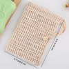 15 Pack Soap Bag, TACYKIBD Natural Sisal Soap Saver Bag with Drawstring, Exfoliating Soap Pouch for Foaming Drying Soap Mesh for Message Peeling Bath Shower Scrubber Use