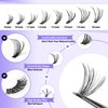 Lash Extension Kit 320Pcs Wispy Lash Clusters 40D Curl Eyelash Extension Kit with Lash Bond, Lash Remover, Lash Tweezers for DIY Eyelash Extensions 9-16mm Individual Lashes Kit for Beginners by JIMIRE