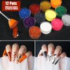 Nail Art Kit with Nail Glitter & Nail Sticker, Teenitor Nail Art Brushes for Beginners Nail Dotting Tool with Nail Gems Nail Art Striping Tape