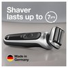 Braun Series 7 7032cs Flex Electric Razor for Men, Wet & Dry, Electric Razor, Rechargeable, Cordless Foil Shaver with Beard Trimmer and Charging Stand, Silver