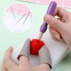 3 Sizes Felting Needles, 43 Pieces Felting Tools, Needle Felting Tools with Wood Handles, Awl, Instruction for Needle Felting DIY Felting Supplies