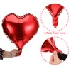 2 Pieces I Love You Red Heart Balloons and 20 Pieces Heart Shaped Foil Balloons with 2 Rolls Hanging Swirl Ribbon for Valentine's Day Decoration, 24 Pieces Totally
