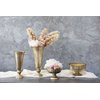 Accent Decor Distressed Gold Metal Compote Bowl | Gold Compote Vase l Lita Metal Vase l Indoor and Outdoor Compote for Any Event